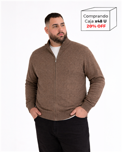 P8108 - Campera Tejida Mouline TALLE ESPECIAL